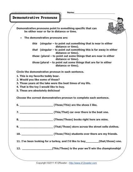 Adjectives Worksheets For Grade 7 Icse