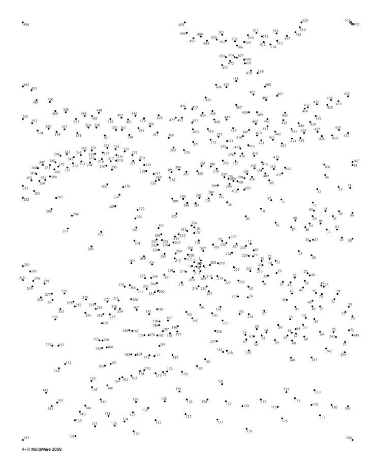 Printable Dot To Dot Hard