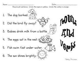 Identifying Nouns Worksheet For Grade 2