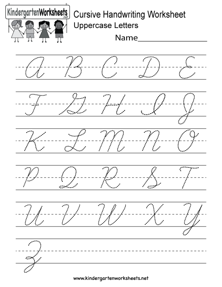 Alphabet Practice Sheets Cursive