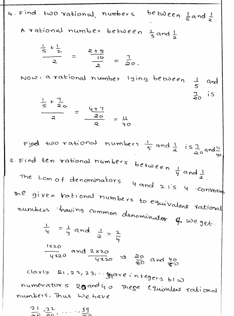 Rational Numbers Class 8 Worksheet With Solutions
