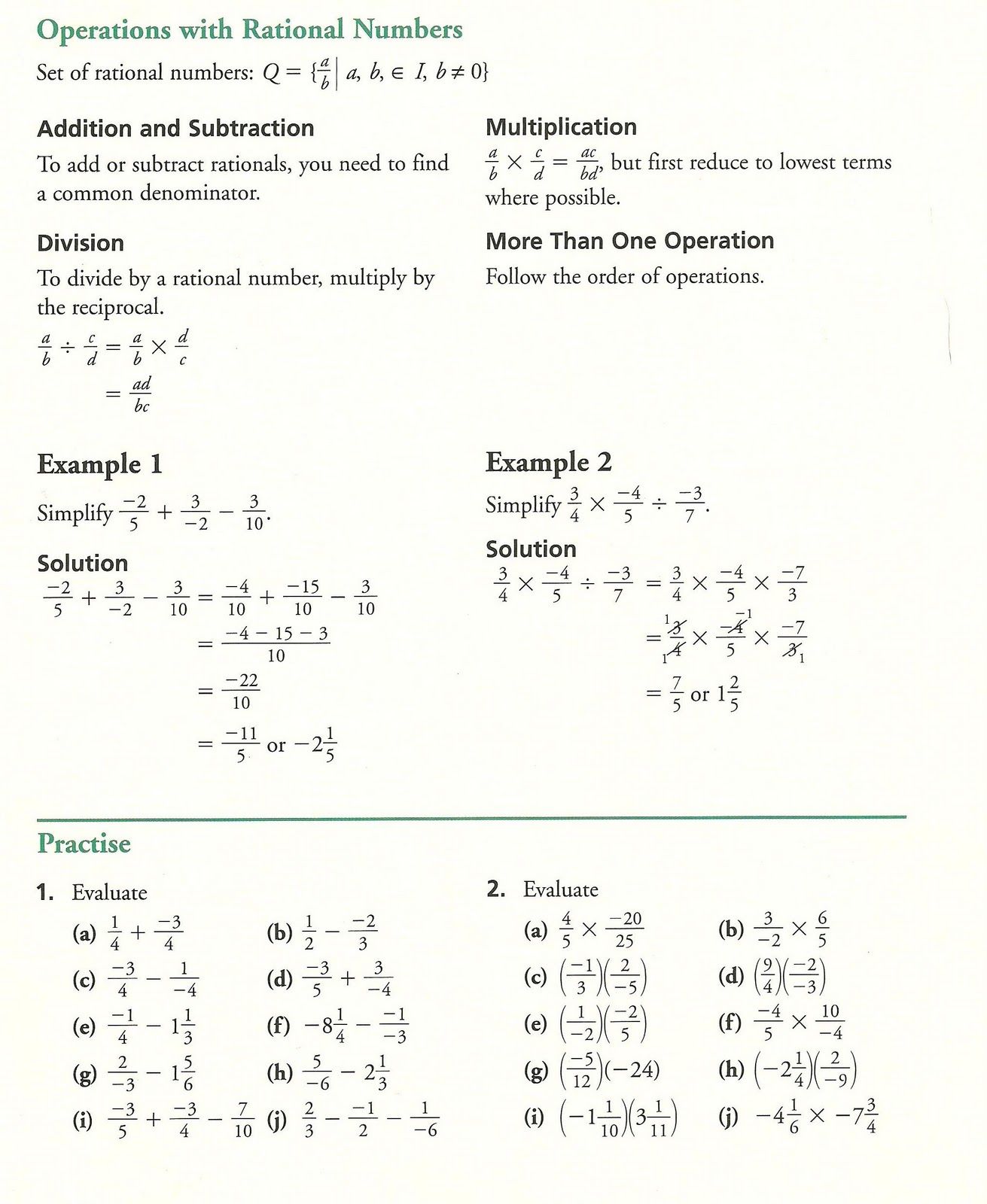 Printable Grade 10 Math Worksheets