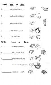 This That Worksheet