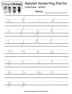 Pre Cursive Handwriting Worksheets Free