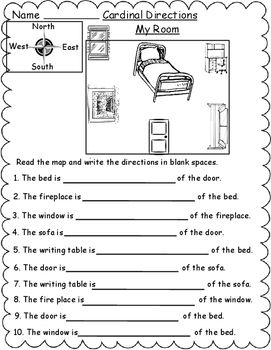 Directions Worksheet For Grade 4