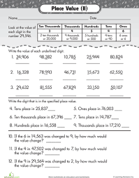 3rd Grade Place Value Worksheets Pdf