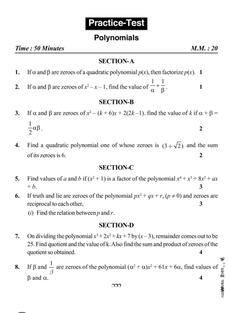 Adding Polynomials Worksheet Doc