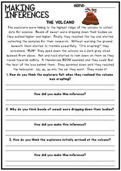 Making Inferences Worksheets 5th Grade