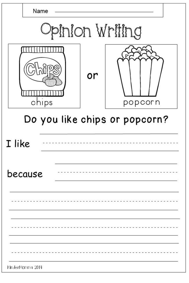 Creative Writing Worksheets For Preschoolers