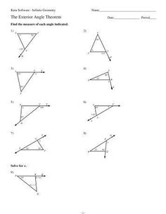 Triangle Sum Theorem Worksheet Kuta