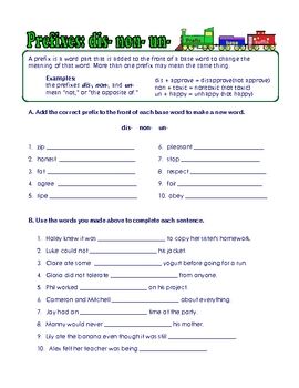 Prefixes And Suffixes Worksheets For Grade 5