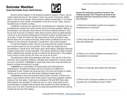 Fifth Grade Comprehension Worksheets For Grade 5