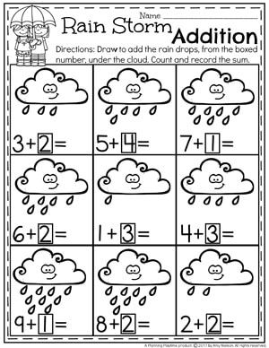 Adding Worksheets Preschool