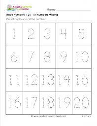 Tracing Kindergarten Worksheets Pdf