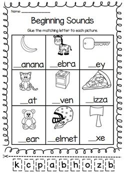 English Worksheets For Kindergarten 1