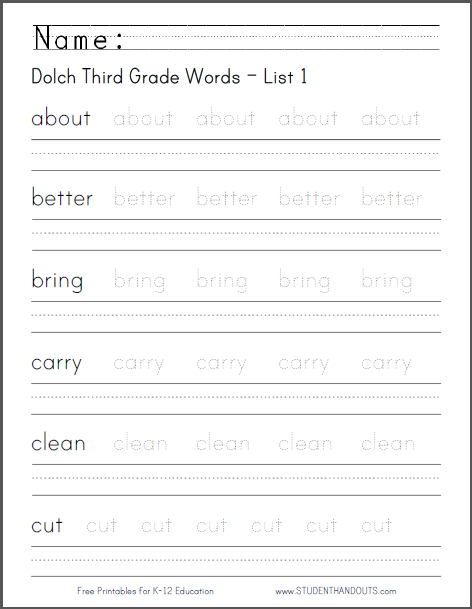 Year 4 Handwriting Sheets Free