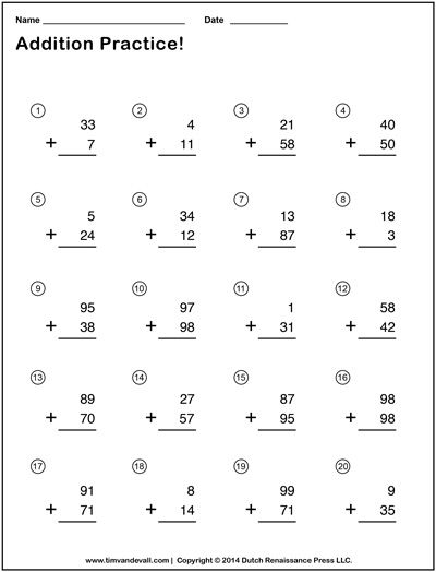 Math Problems For 5th Graders Printable