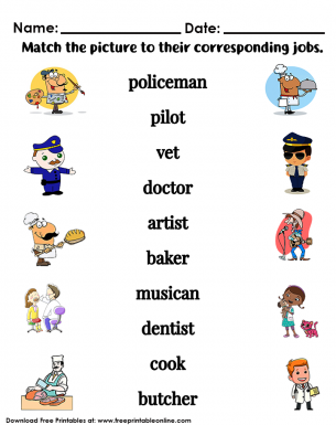 Jobs Worksheet