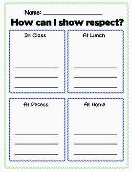 Respect Worksheets Pdf