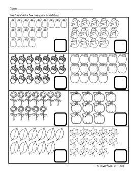 Kindergarten Activity Sheets Math