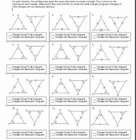 Proving Triangles Congruent Worksheet