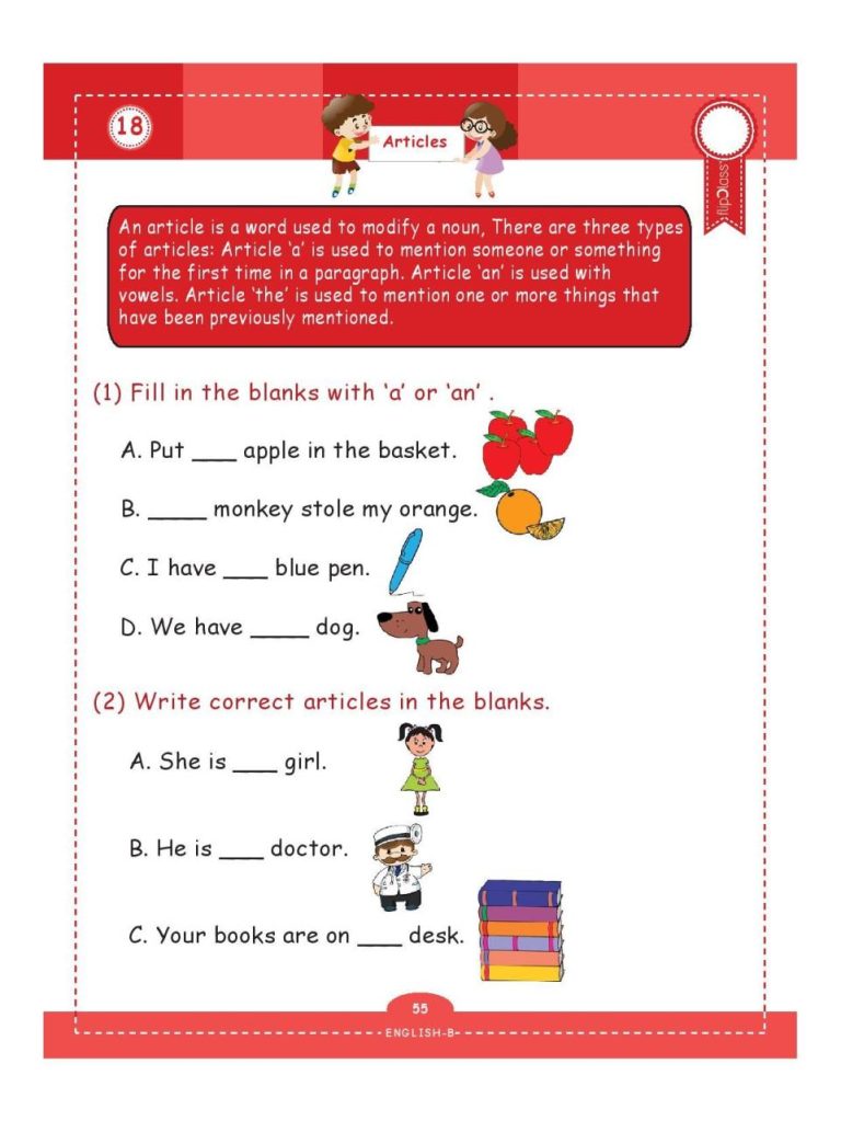 Kindergarten Class Ukg English Worksheets For Ukg Cbse