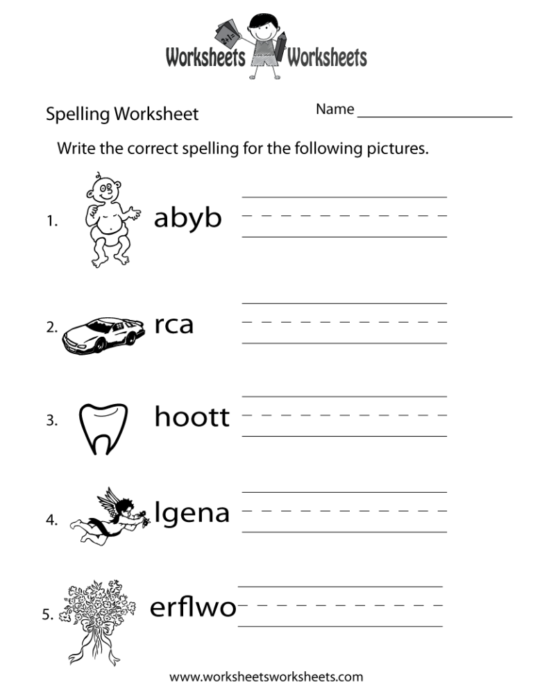 Free Printable Worksheets For 2nd Grade English