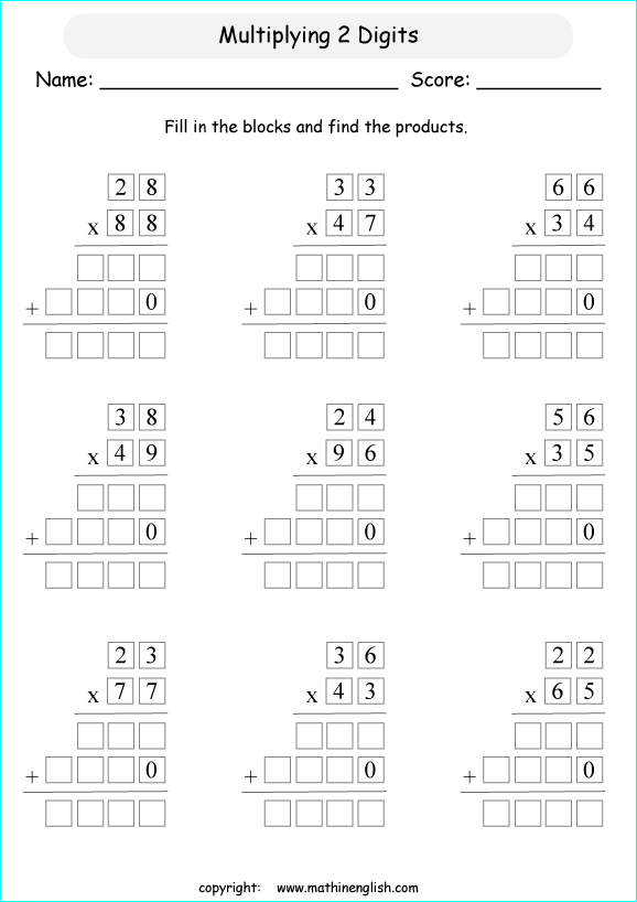 4th Grade Homeschool Worksheets