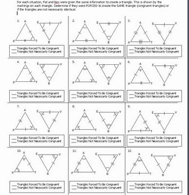 Triangle Congruence Worksheet Answers Pdf