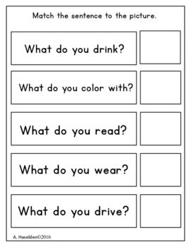 Wh Questions Worksheets For Autism