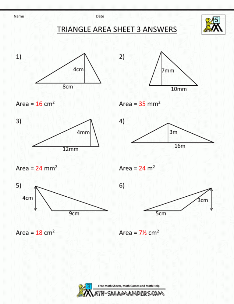 Triangle Congruence Worksheet #2 Answer Key