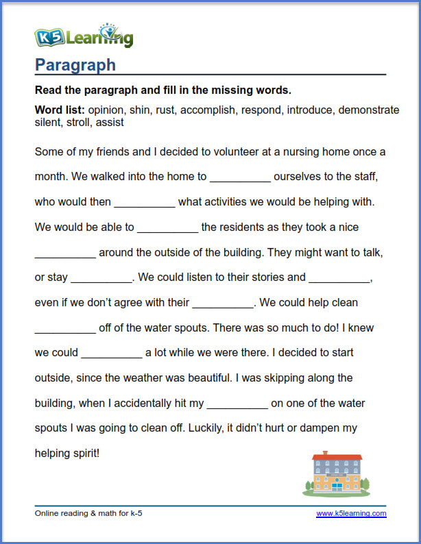 Adverbs Of Place Worksheets For Grade 4