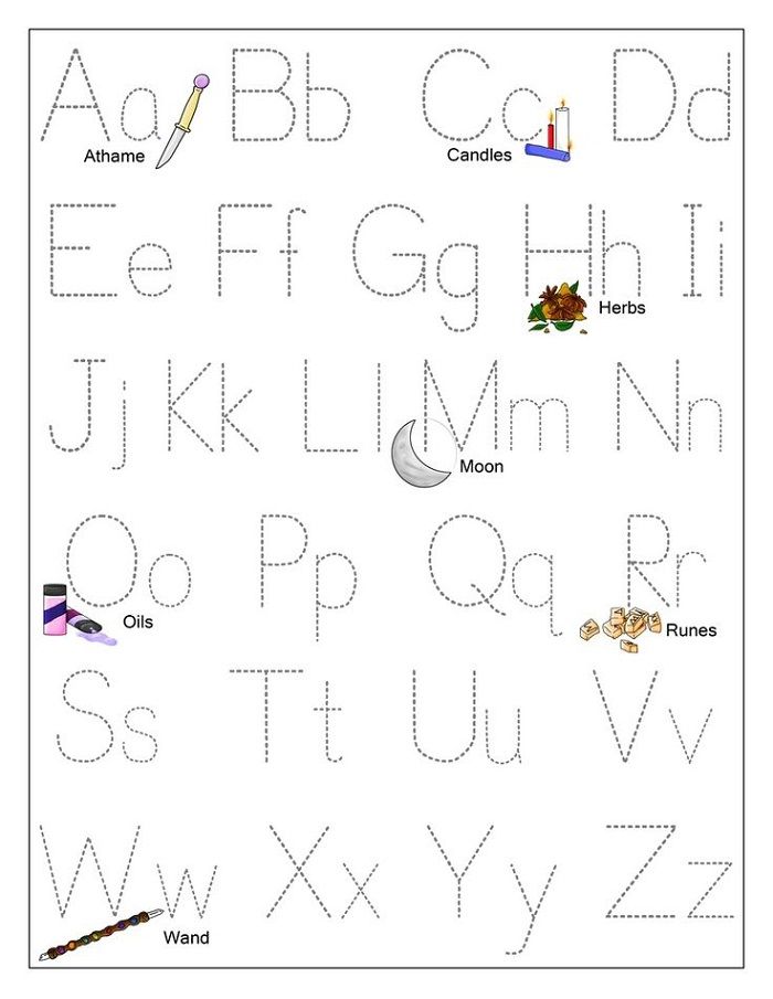 Letter Tracing Worksheets For 4 Year Olds