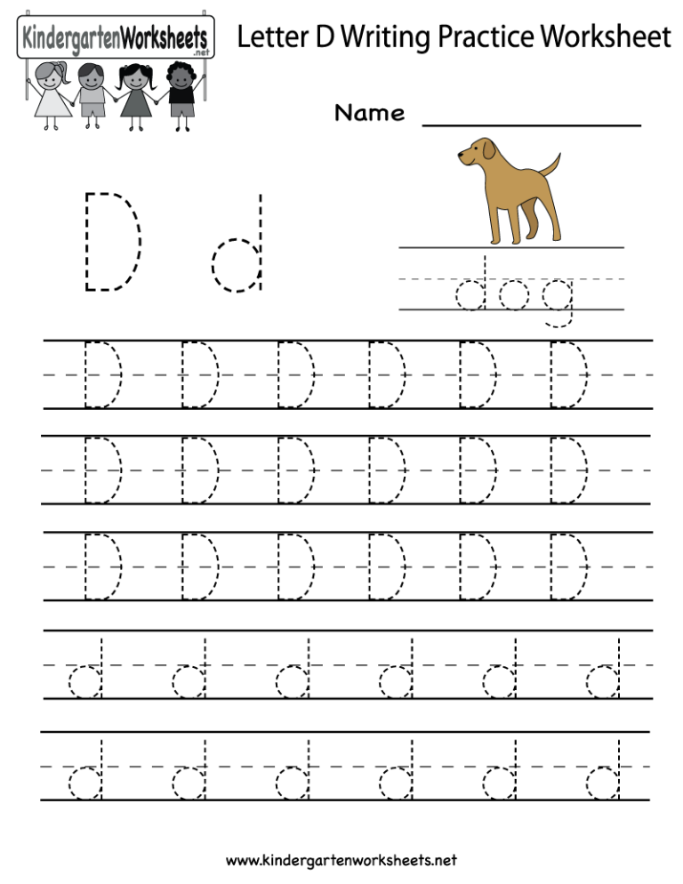 Alphabet Writing Worksheets For Kindergarten