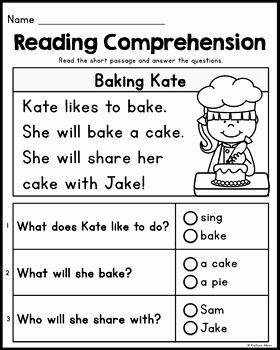 Free Printable Kindergarten Reading Printable Worksheets