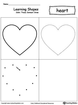 Heart Worksheet For Kids