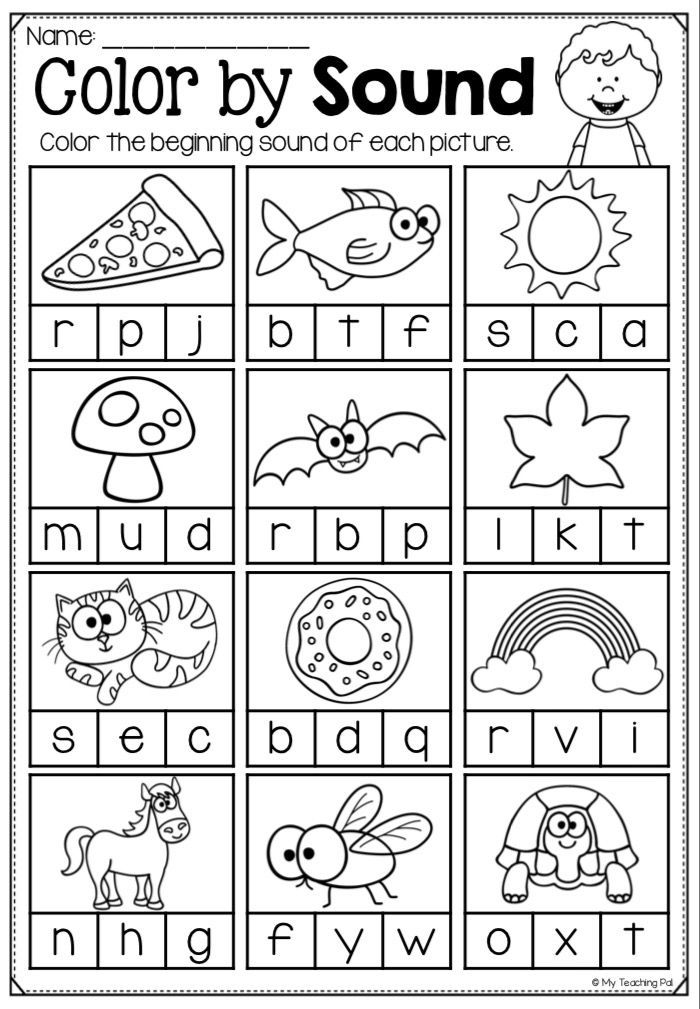 Phonics Worksheets Beginning Sounds