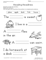 Free Printable English Worksheets For 1st Grade