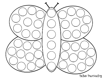 Dot Art Printables Numbers