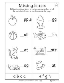 Kinder Worksheets