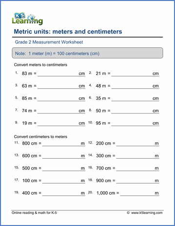 Metric Conversion Worksheet 2 Answer Key