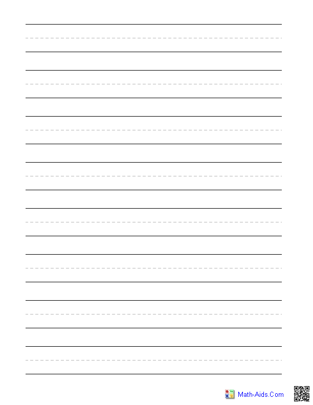 Blank Handwriting Sheets Free