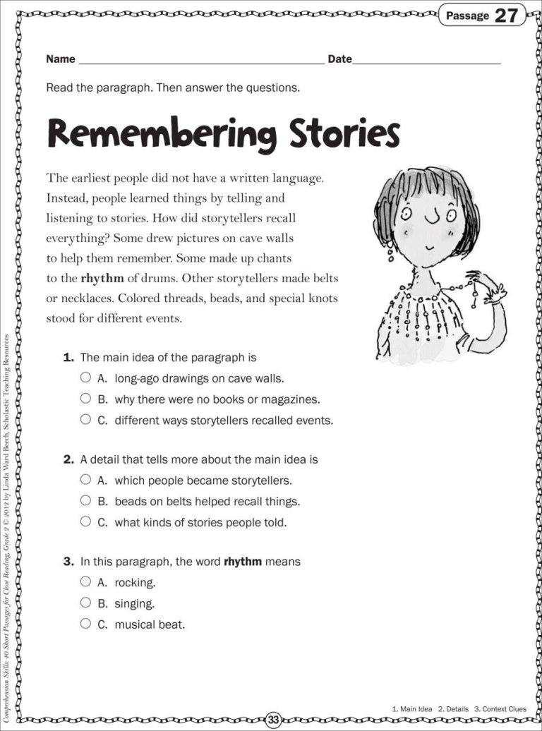 Year 2 Reading Comprehension