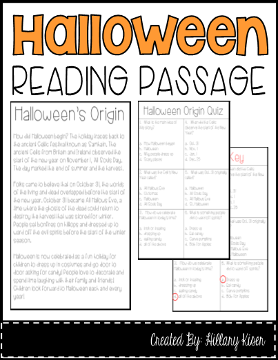 Halloween Reading Comprehension Worksheets