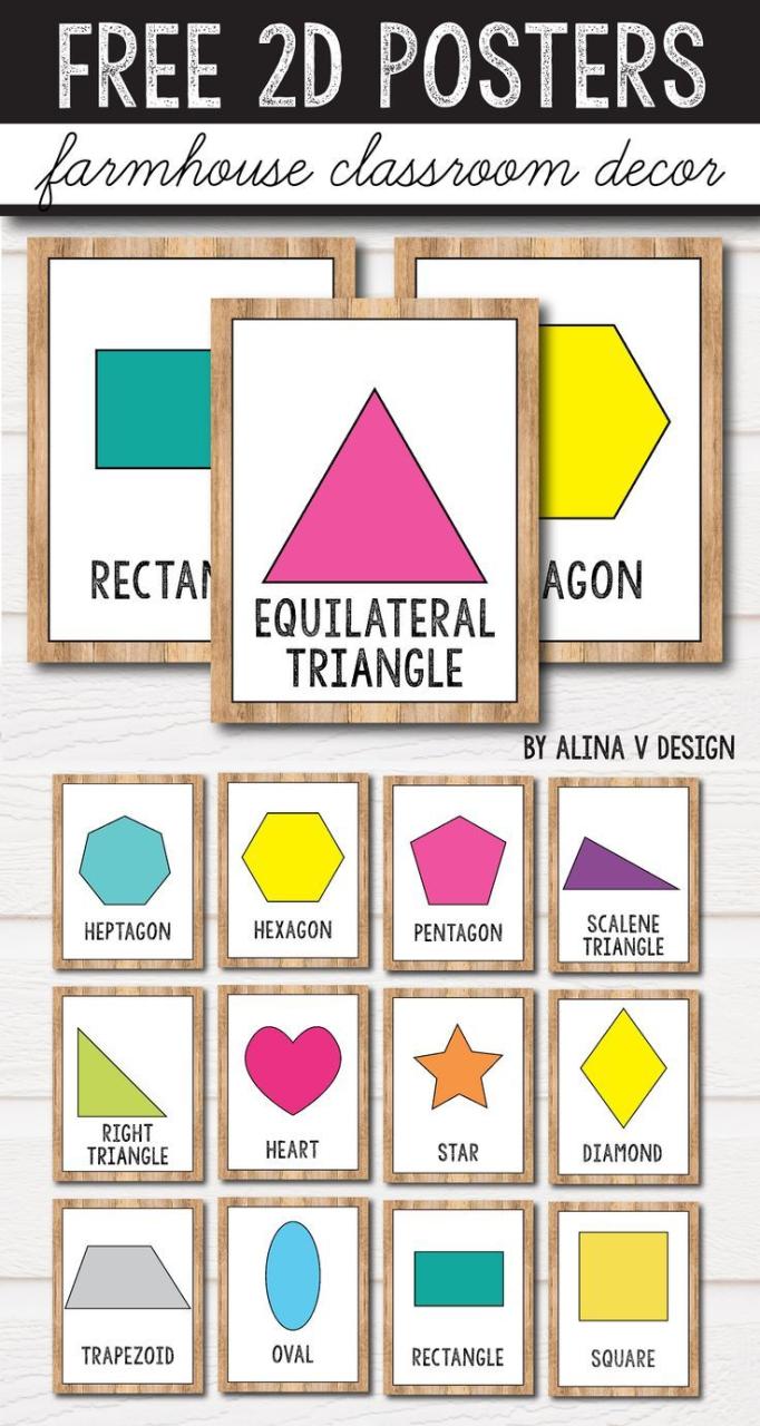 Printable Shapes Poster