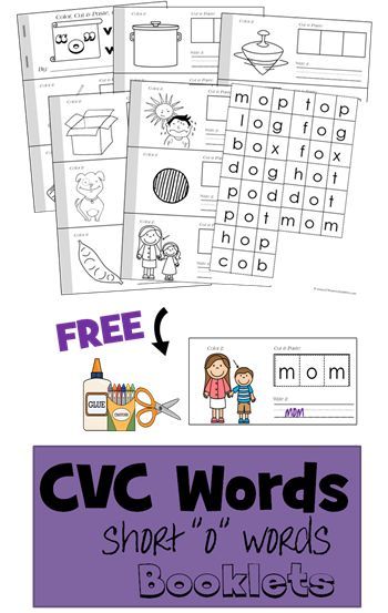 Free Printable Cvc Worksheets Cut And Paste