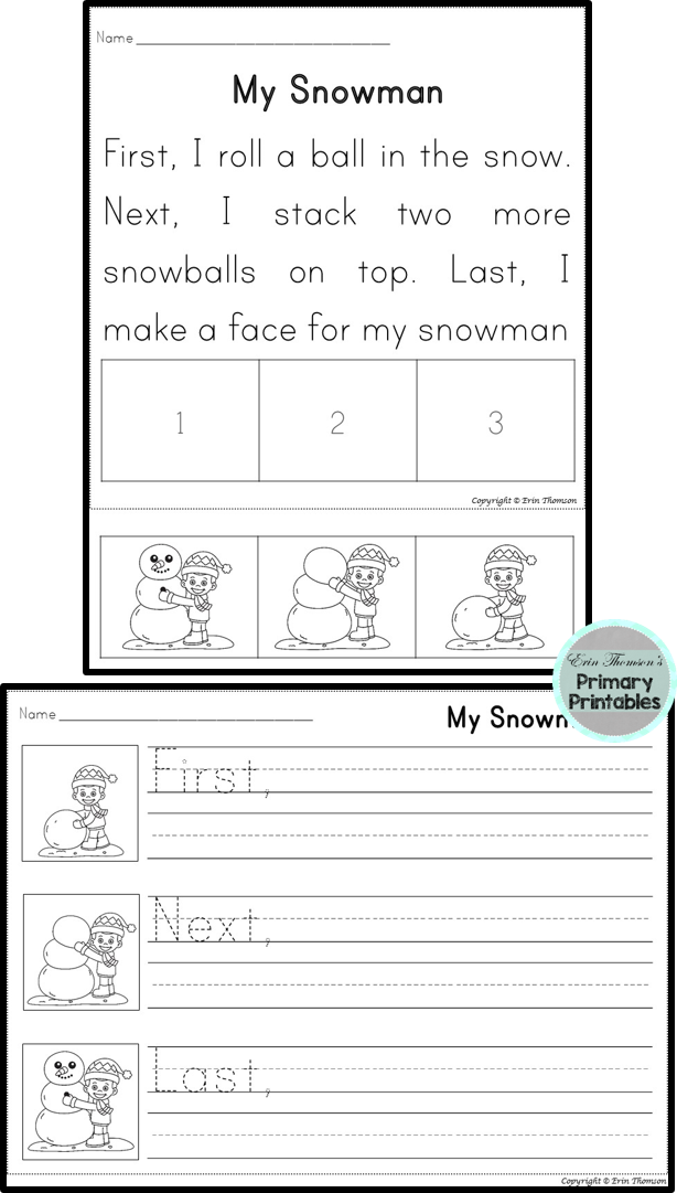 1st Grade Free Sequencing Worksheets