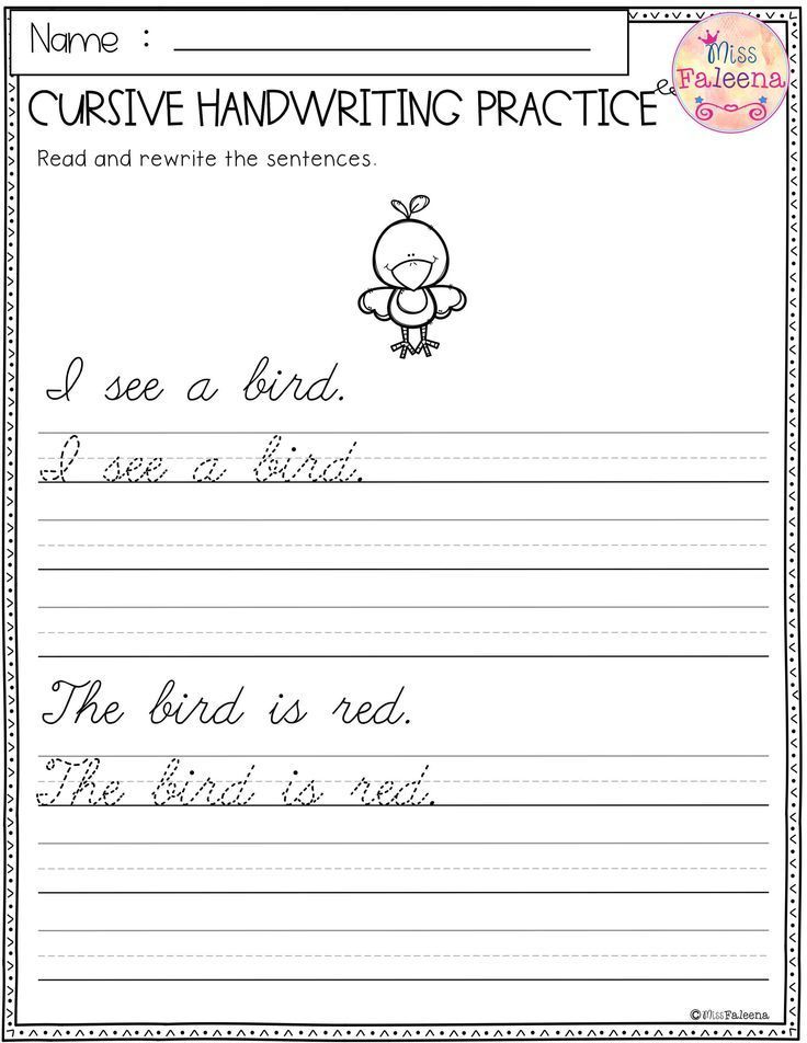 Cursive Handwriting Worksheets 4th Grade