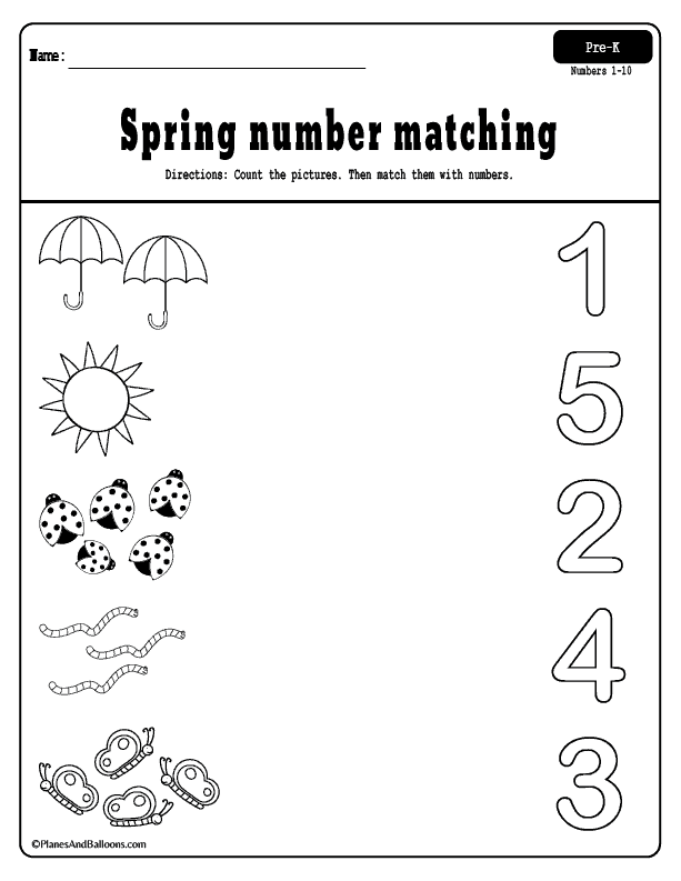 Printable Preschool Worksheets Age Number 3