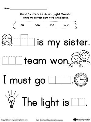 English Worksheets For Kindergarten Pdf